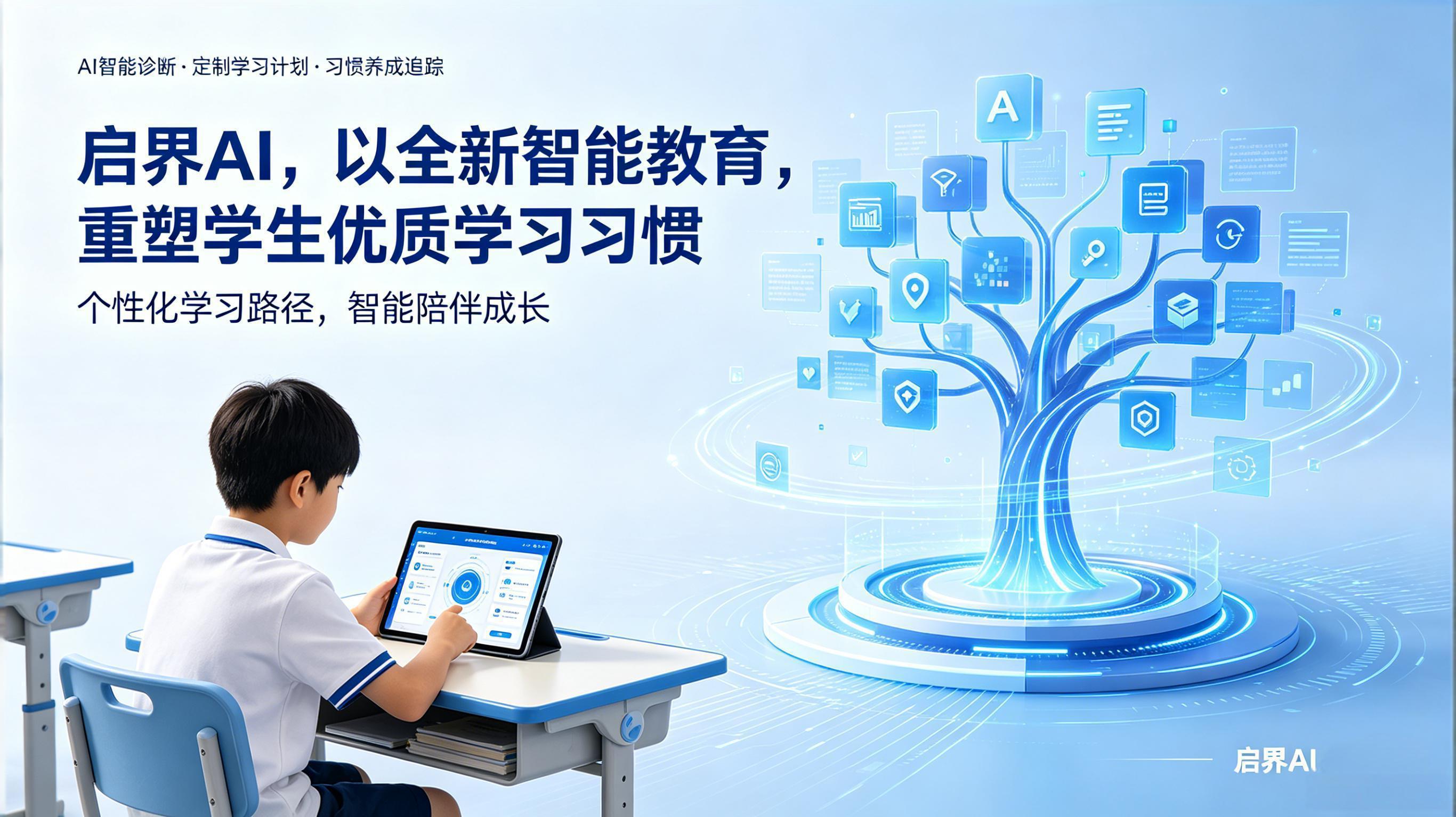 启界 AI，以全新智能教育，重塑学生优质学习习惯